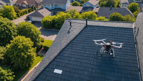 Démoussage toiture et nettoyage façade : l'efficacité par drone