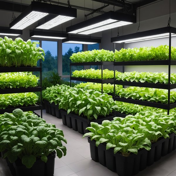 Comment intégrer un système d'éclairage LED pour un jardin intérieur de légumes ?