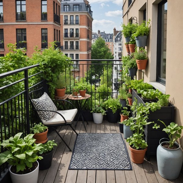 Comment intégrer un potager urbain dans un balcon de petite taille?