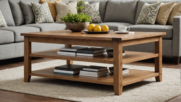 Le charme intemporel de la table basse en bois de chêne pour votre salon