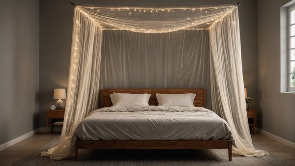 Protégez vos nuits d'été avec une moustiquaire de lit rectangulaire